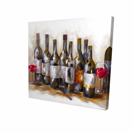 FONDO 32 x 32 in. Red Wine-Print on Canvas FO2792636